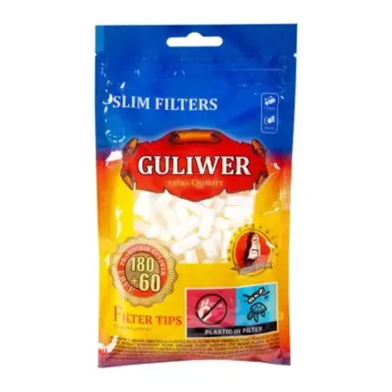 Guliwer Filtros Slim 6 mm 180+60 uds