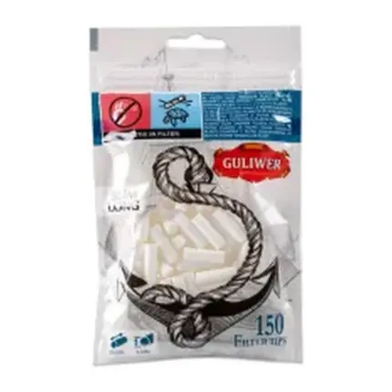Guliwer Filtros Slim Long Plata 6 mm 150 uds