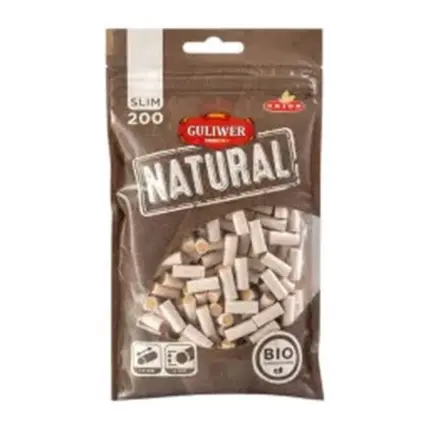 Guliwer Filtros Slim Natural Bio 6 mm 200 uds