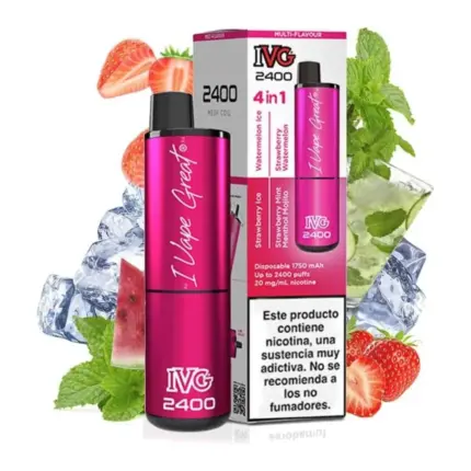 IVG 2400 Pink Edition 4 en 1 20 mg