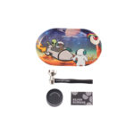 Kit de viaje con bandeja, pipeta y molinillo