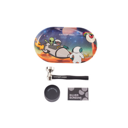 Kit de viaje con bandeja, pipeta y molinillo