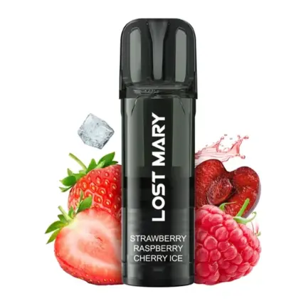 Lost Mary Tappo Pro Strawberry Raspberry Cherry Ice 20 mg – 1 cápsula