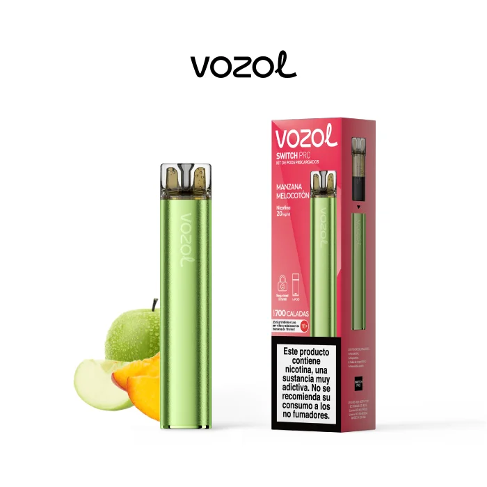 Vozol Switch Pro Kit Manzana y Melocotón 20 mg Vozol Switch Pro Kit Manzana y Melocotón 20 mg