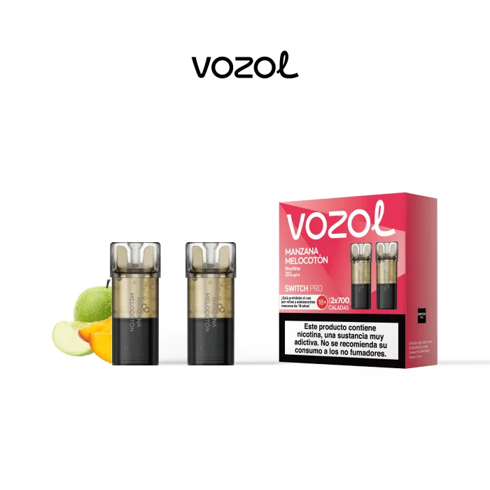 Vozol Switch Pro Manzana y Melocotón 20 mg · 2 cápsulas Vozol Switch Pro Manzana y Melocotón 20 mg · 2 cápsulas