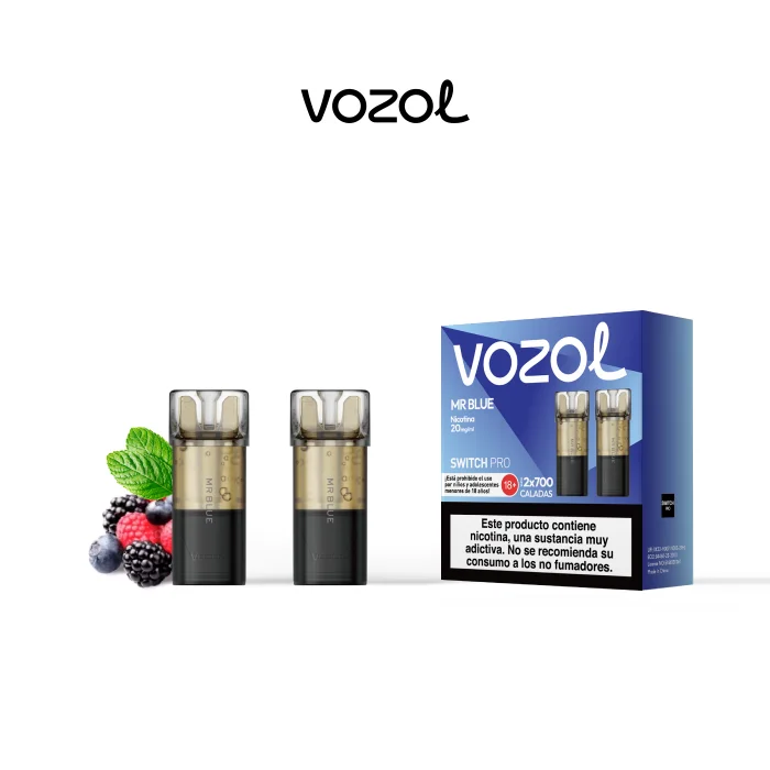 Vozol Switch Pro Mr Blue 20 mg · 2 cápsulas Vozol Switch Pro Mr Blue 20 mg · 2 cápsulas