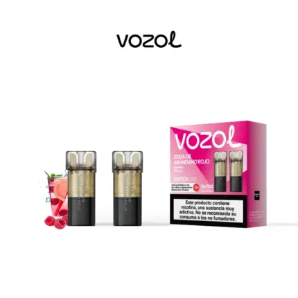 Vozol Switch Pro Soda de Arándano Rojo 20 mg · 2 cápsulas